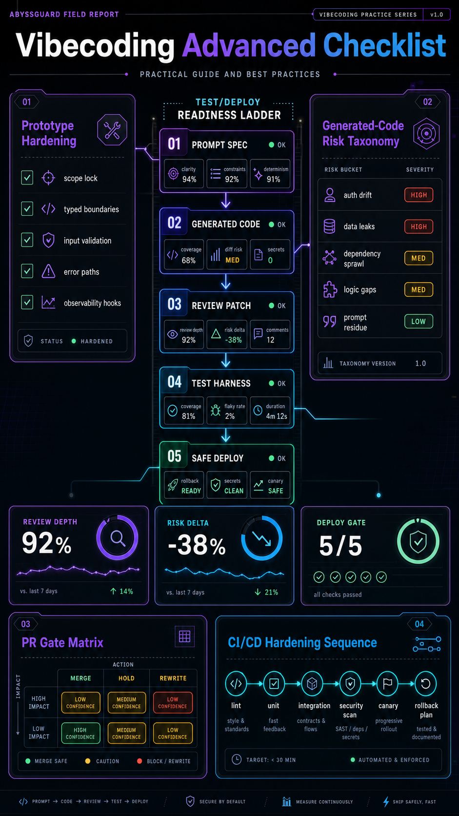 vibecoding best practices advanced checklist visual guide
