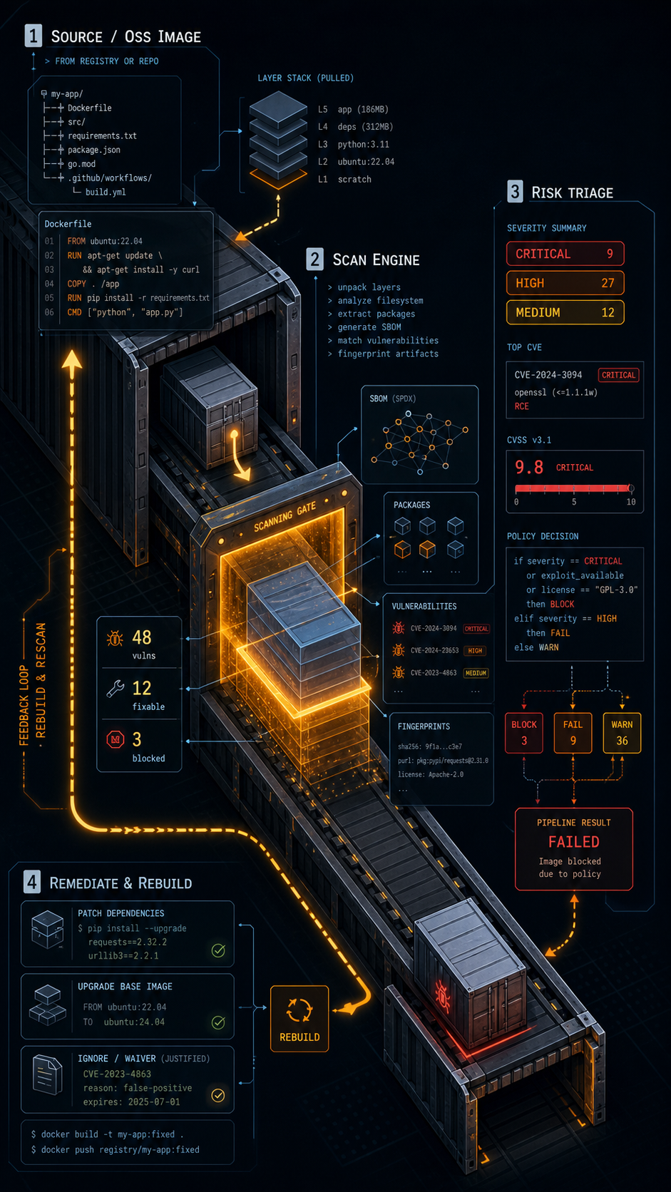 container scanning oss visual guide