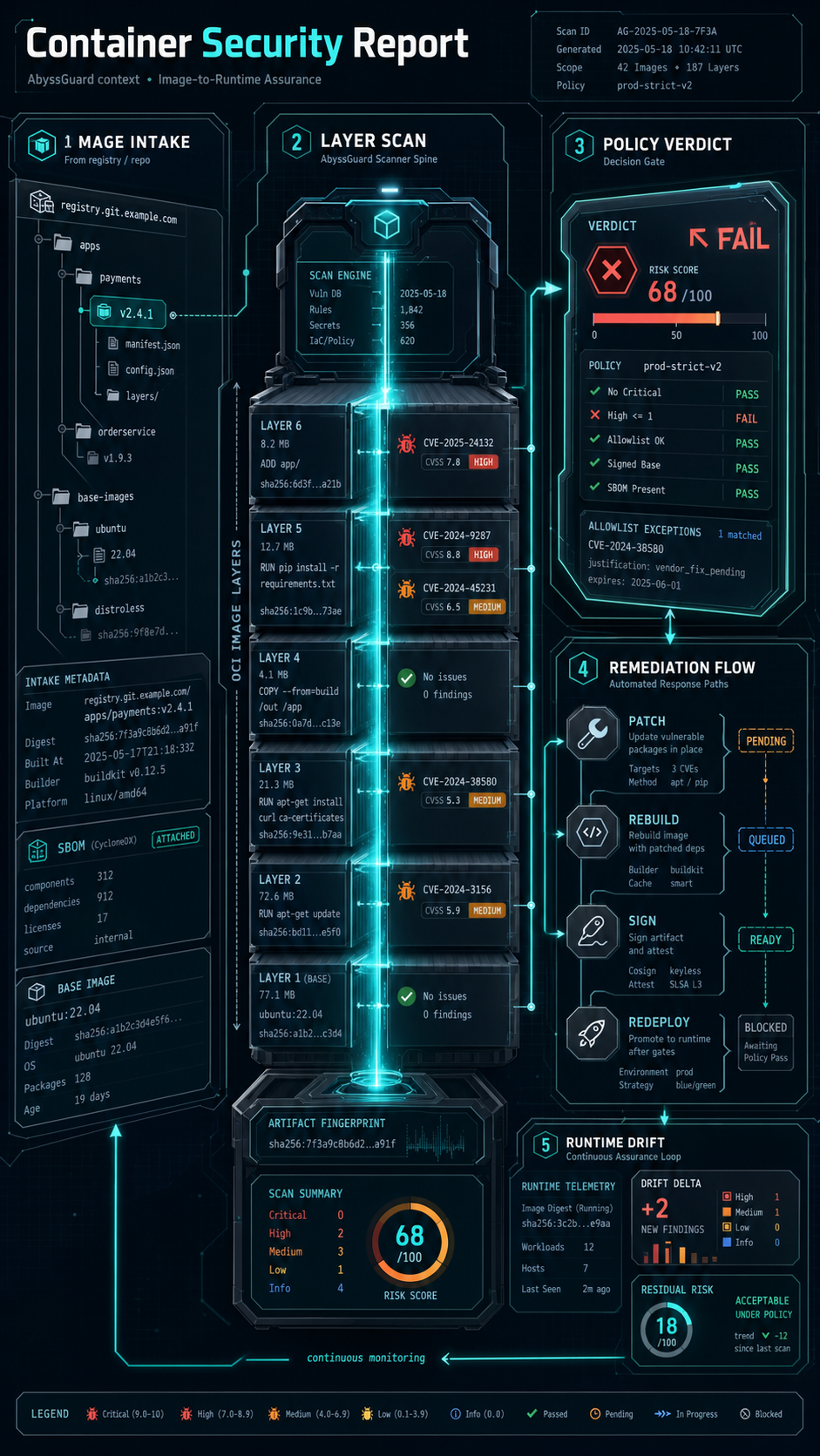 container security report visual guide