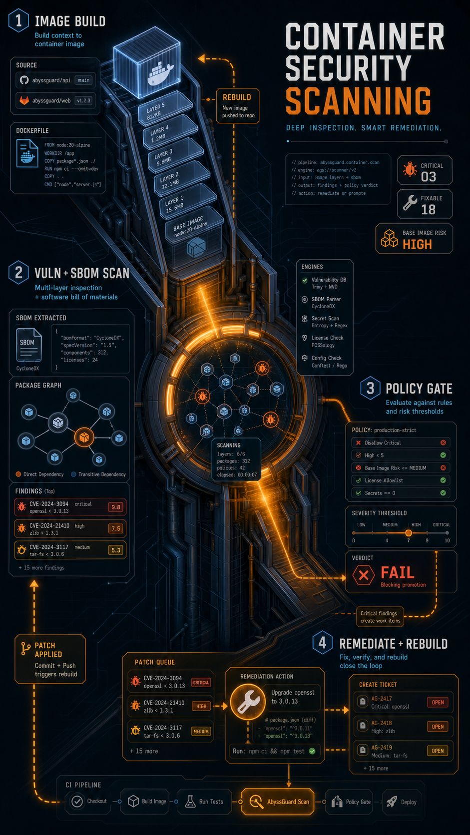 container security scanning checklist visual guide