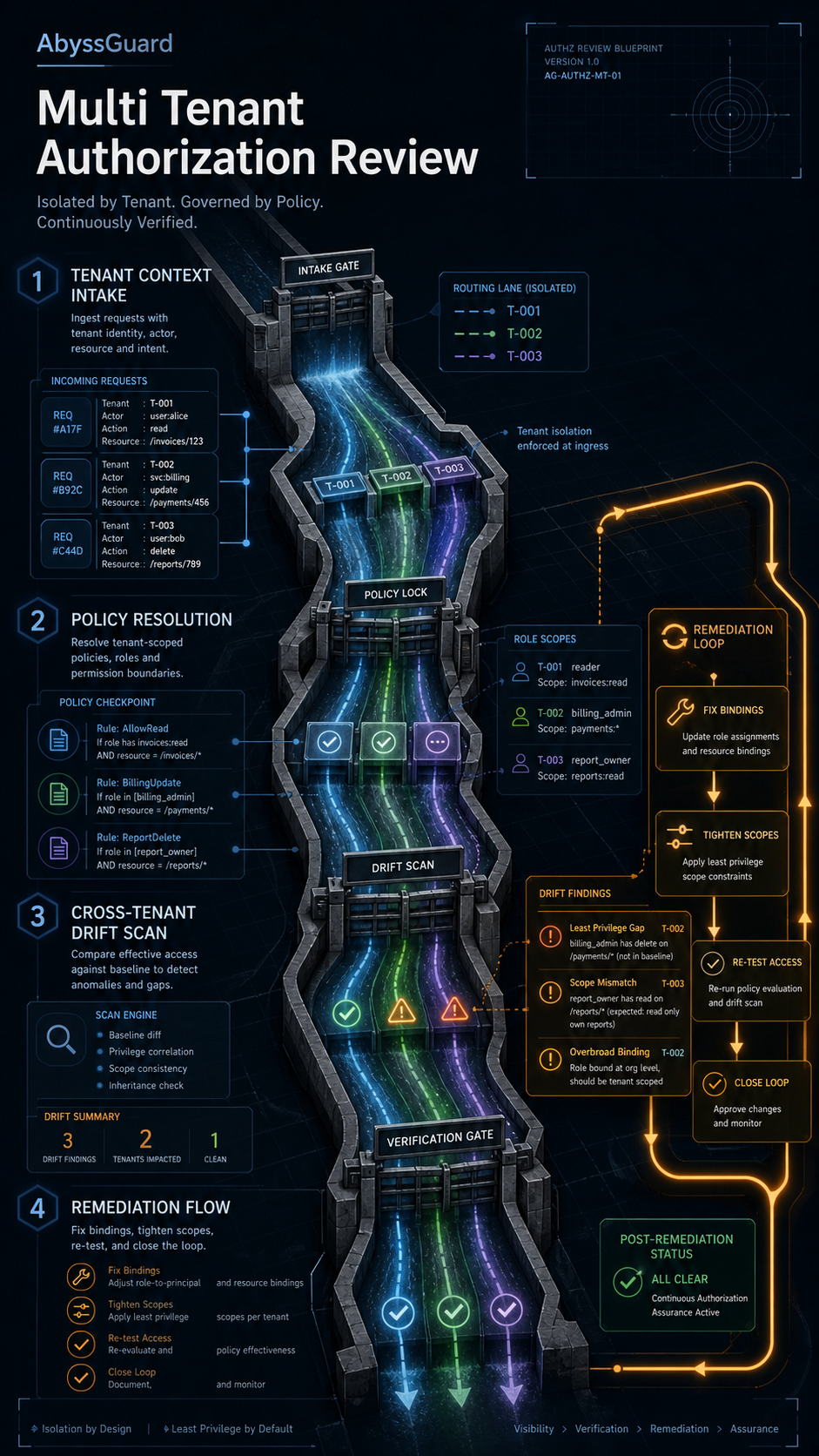 multi tenant authorization review visual guide
