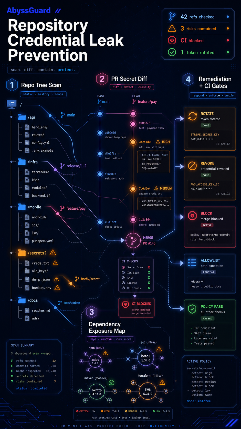 repository credential leak prevention visual guide